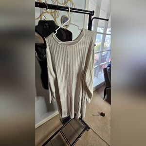 Style & Co. Cream Ribbed Women's Sweater